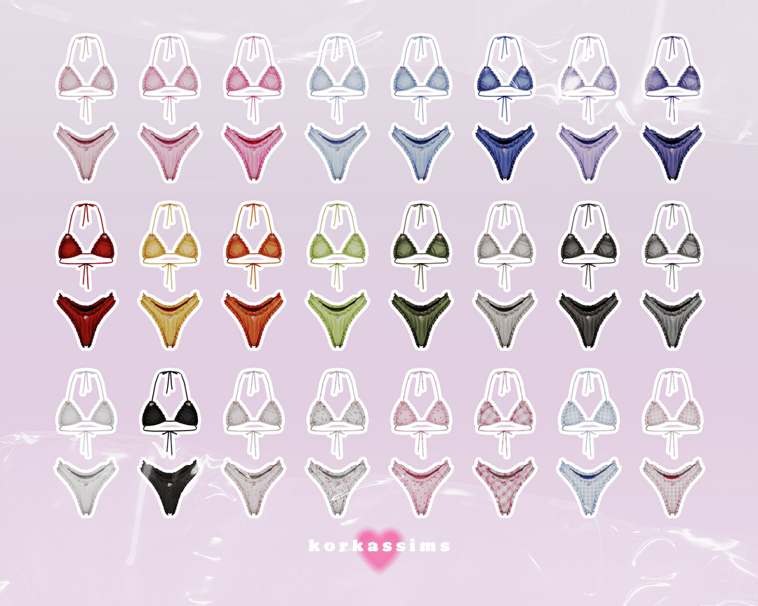 Галерея мода Купальник Rose ruffle bikini #1